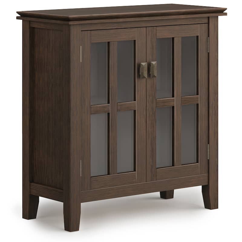 WYNDENHALL Stratford SOLID WOOD 30 inch Wide Low Storage Cabinet - 30"w x 14"d x 31" h