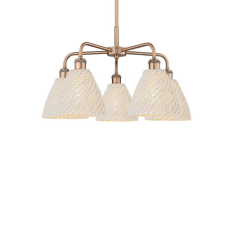 Innovations Lighting 516-5CR-15-26 Bristol Natural Chandelier Bristol - Antique Copper / Natural