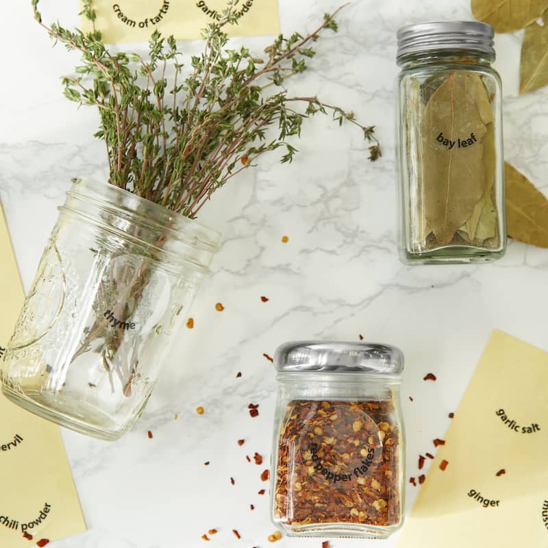 Clear Spice Labels