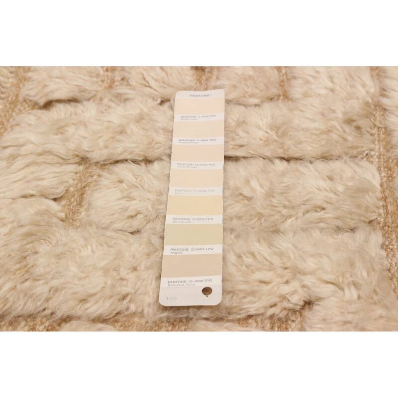 ECARPETGALLERY Hand-knotted Tangier Cream Wool Rug - 9'8 x 13'7