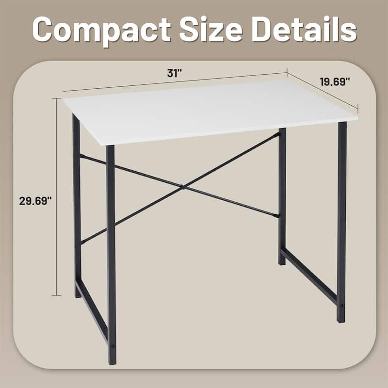 Computer Office Desk 31 Inch Kids Student Study Writing Work, Modern Simple Home Bedroom PC Table