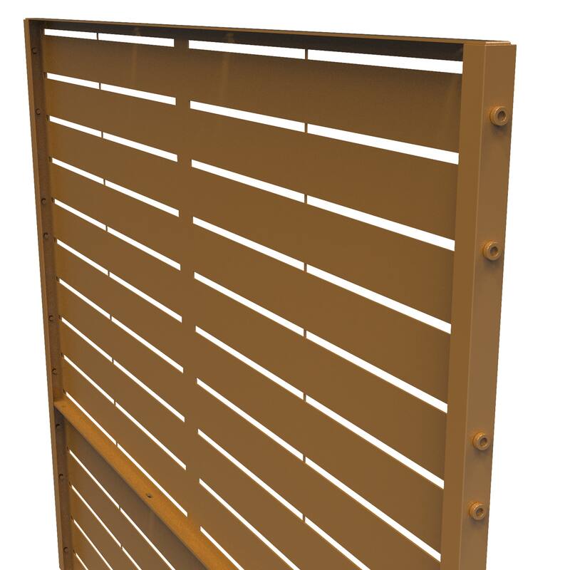 6.3 ft. H x 3.9 ft. W Sierra Freestanding Metal Privacy Screen