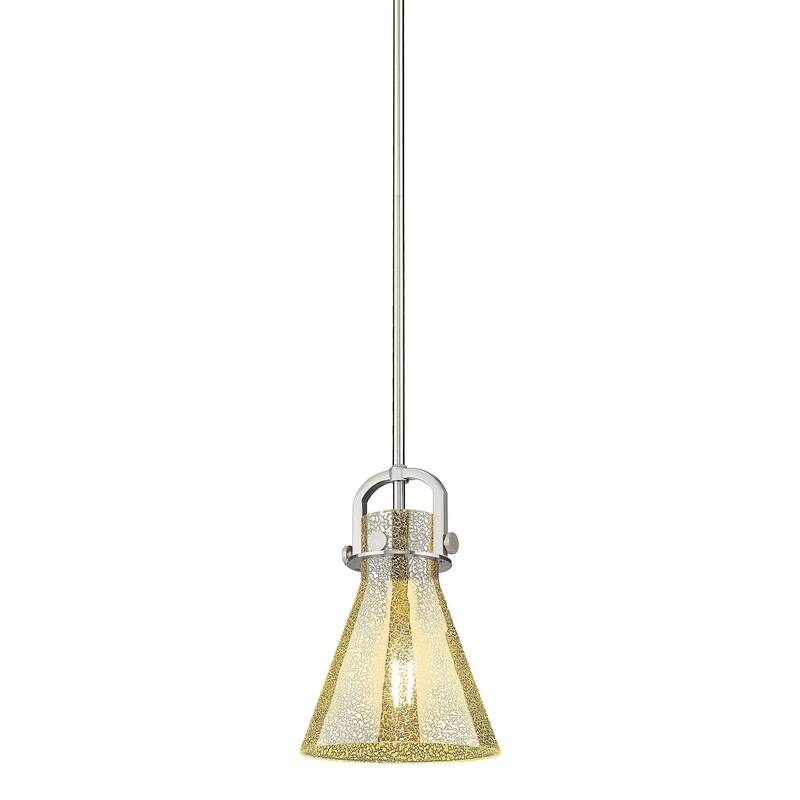 Innovations Lighting 410-1SS-11-8 Newton Cone Pendant Newton Cone 8" - Satin Nickel / Mercury
