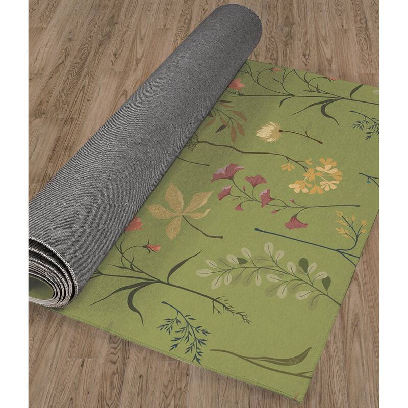 FALL BOTANICALS OLIVE Kitchen Mat By Kavka Designs On Sale Bed Bath