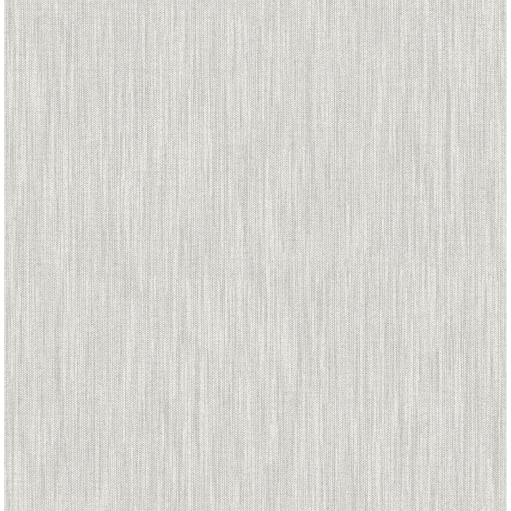 A-Street Prints Chiniile Grey Linen Texture Wallpaper