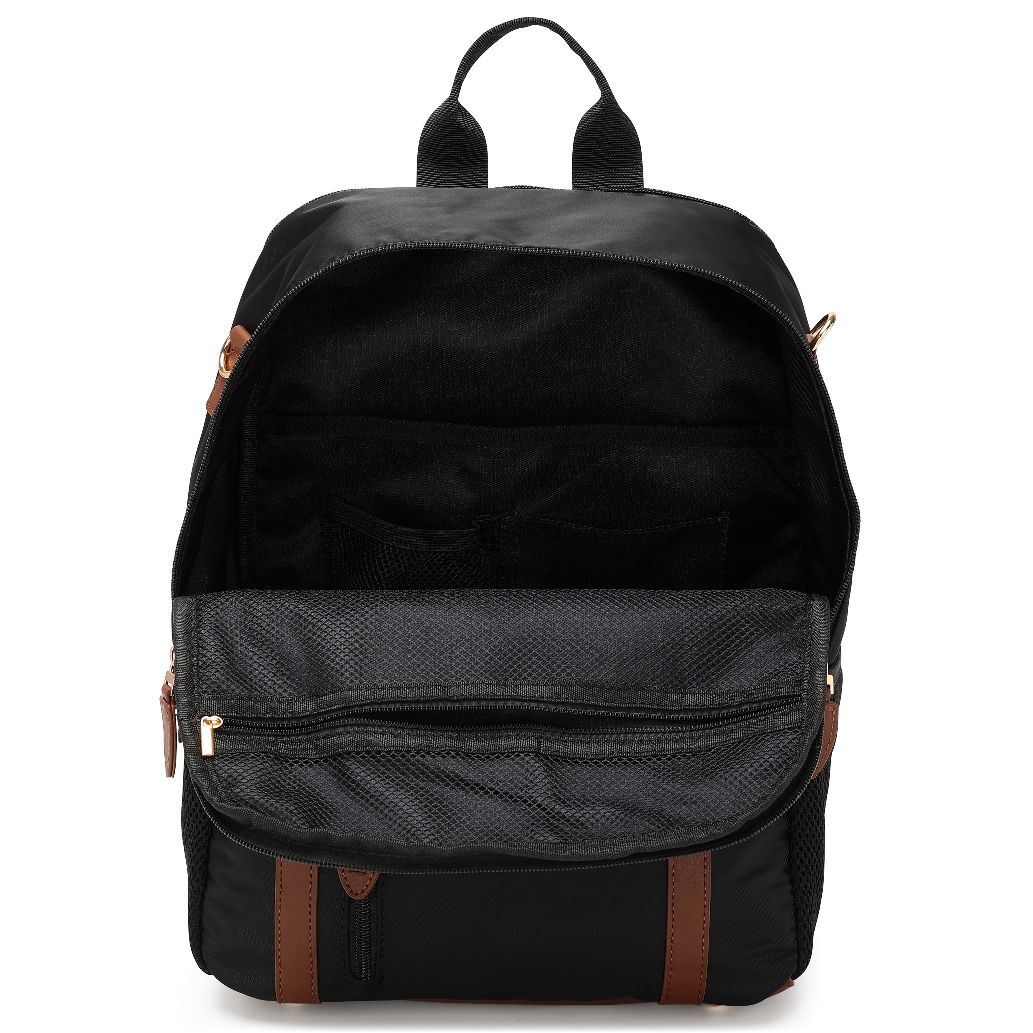 Luxe Vegan Leather Zipper Back Pack Genevieve Backpack - Moda Luxe main image 2