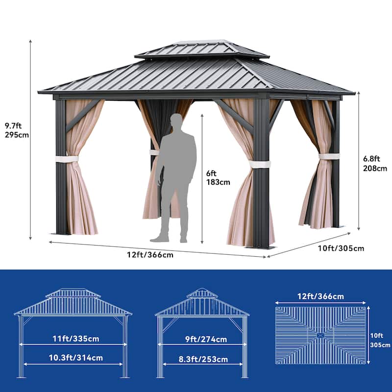 Outdoor Metal Canopy Gazebo