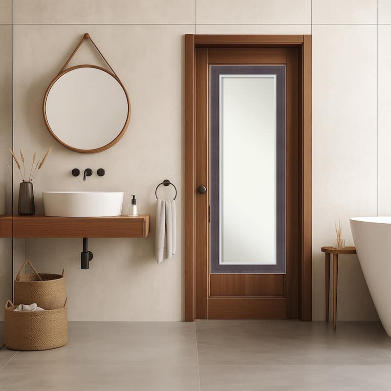 Ellie Non-Beveled Framed Full-Length On the Door Mirror