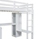 preview thumbnail 15 of 13, Twin Size Loft Bed with L-shaped Desk,Wardrobe and Storage Shelves