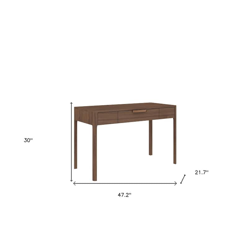 HomeRoots 47" Brown Wood Computer Desk