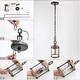 preview thumbnail 13 of 11, The Gray Barn Farmhouse 1-Light Cylinder Pendant Glass Lighting for Kitchen Island