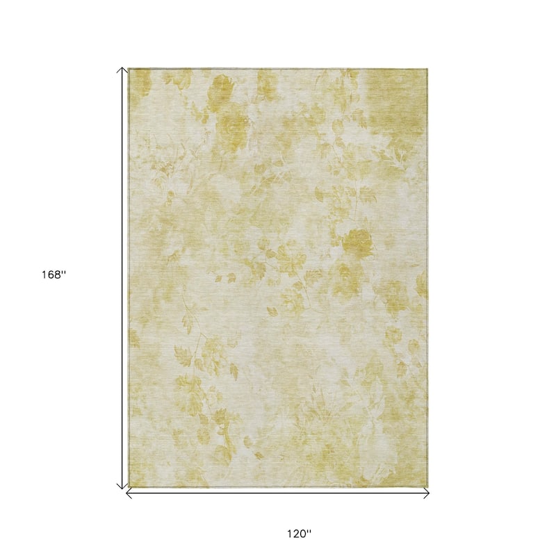 HomeRoots Floral Transitional Rectangle Outdoor Rug