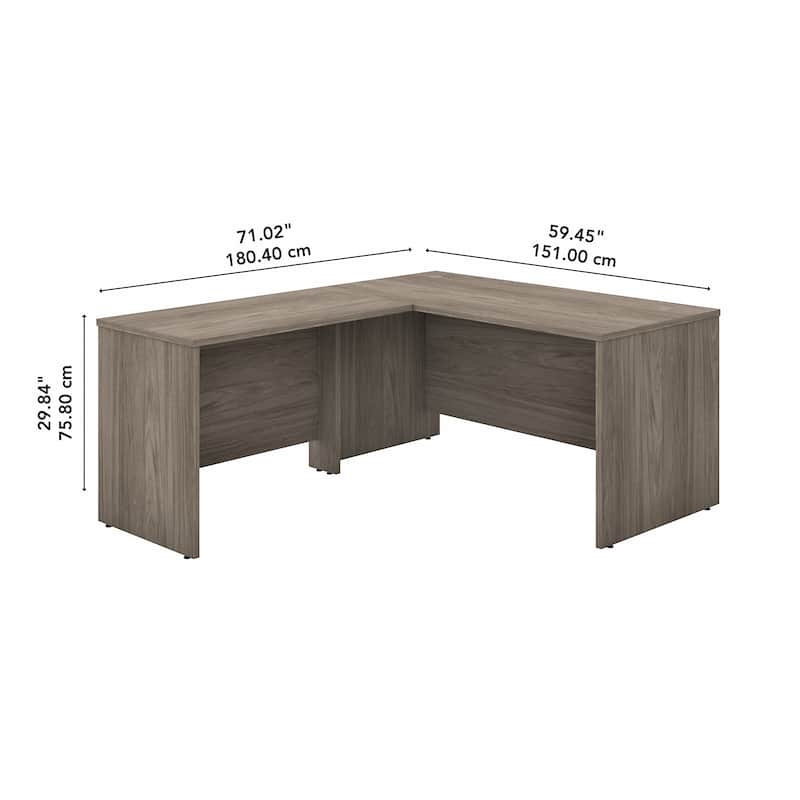 Studio C 60W L Shaped Desk with 42W Return by Bush Business Furniture