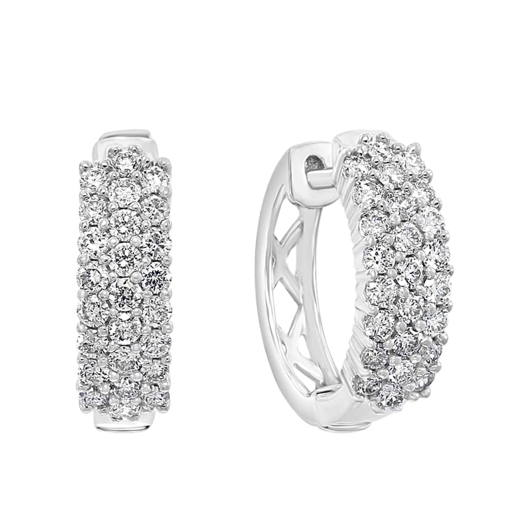 EFFY 14K White Gold Diamond Earrings