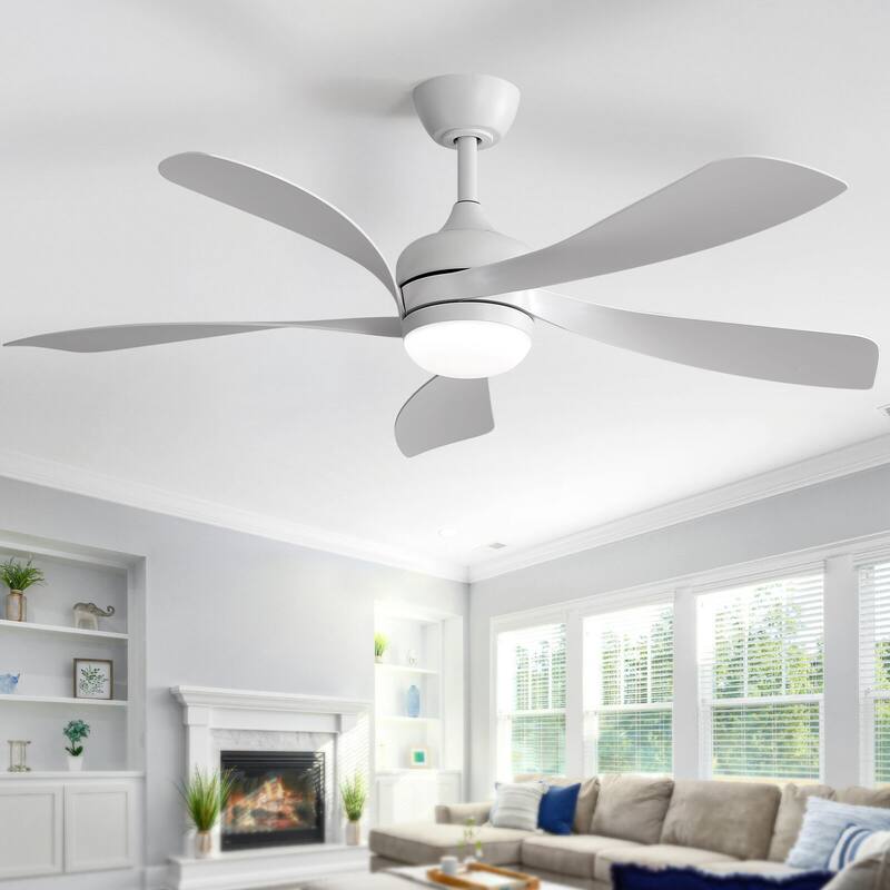 52"/66" Inch Ceiling Fan with Light,APP and Remote Control, Low Profile,Smart Optional
