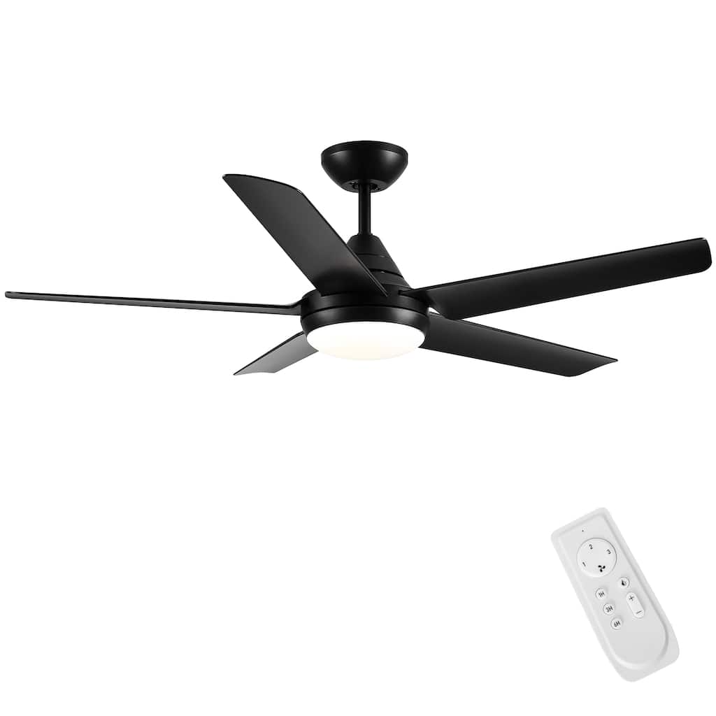 48" Integrated LED Ceiling Fan Lighting with Remote Control and Reversible Blades
