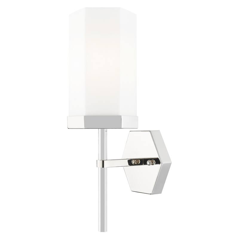 Innovations Lighting 463-1W-G463-8WH Blakeley 15" Tall Wall Sconce - Polished Nickel