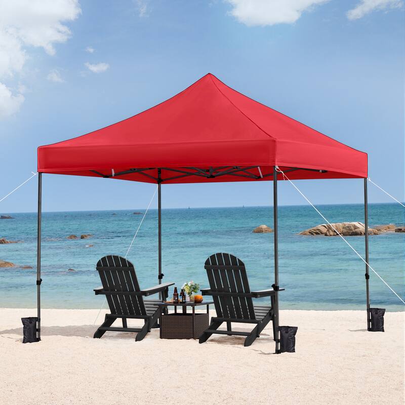 Yaheetech Adjustable Commercial Pop-up Canopy with Wheeled Carry Bag