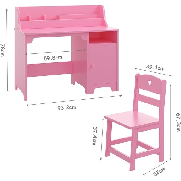 Study chair table set hotsell