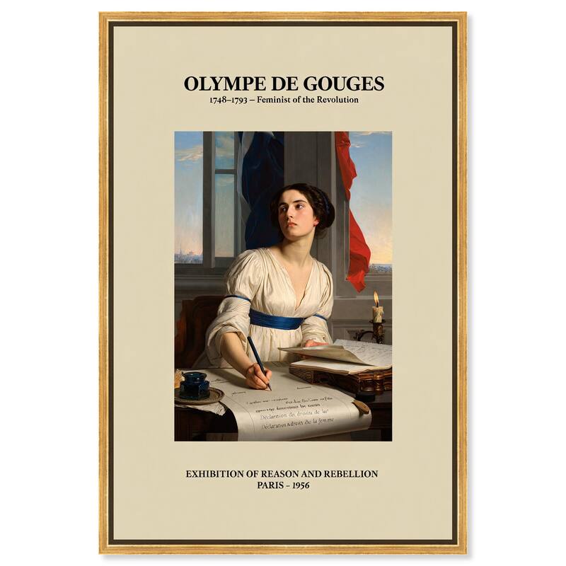 Intellectual Olympe Canvas by Art Remedy - Gold - 20" x 30"
