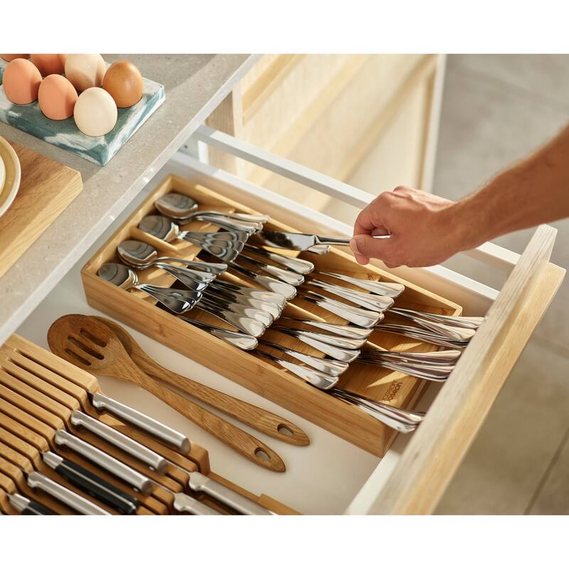 Joseph Joseph DrawerStore Bamboo Cutlery Organizer
