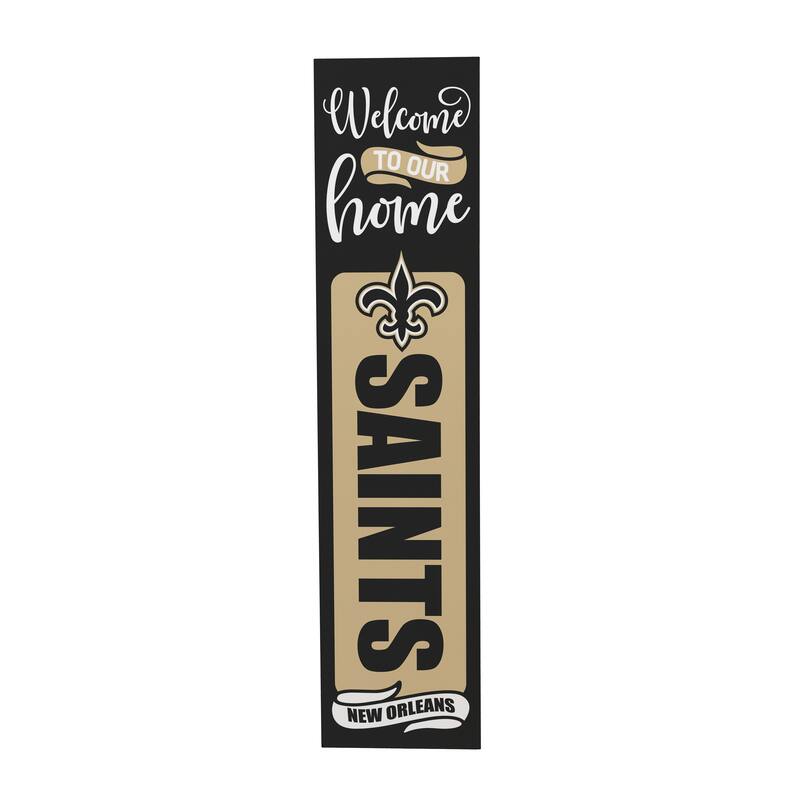 47" Double Sided Seasonal Porch Leaner, New Orleans Saints - 47" x 11.25"