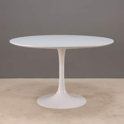 Kelty White Round Pedestal Dining Table