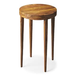Handmade Butler Cagney Solid Wood End Table (India)
