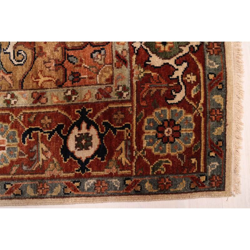 ECARPETGALLERY Hand-knotted Jules Sultane Ivory Wool Rug - 5'8 x 8'9