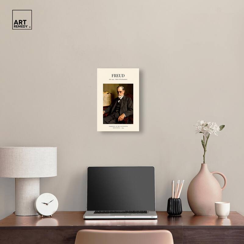 Father of Psychoanalysis Canvas by Art Remedy, Gallery Wrapped