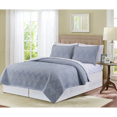 Chambray Maya Jacquard Coverlet Set