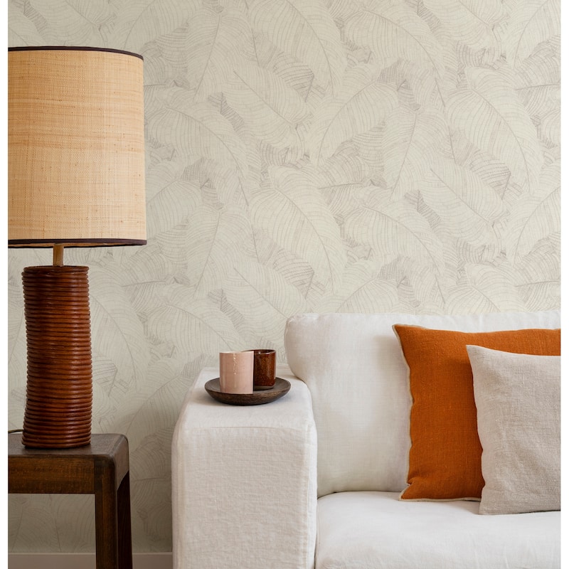 Rasch Galner Ivory Leaves Wallpaper