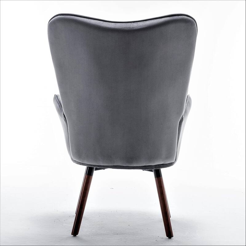 Kreedence 26.38" W Microfiber Accent Chair with Wing Back Design