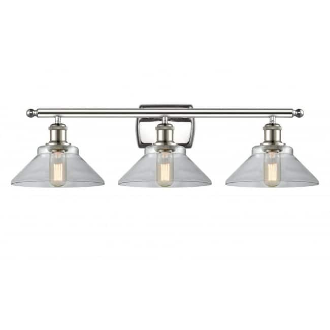 Innovations Lighting Orwell 3 Light 26" Wide Bathroom Vanity Light - Polished Nickel / Clear