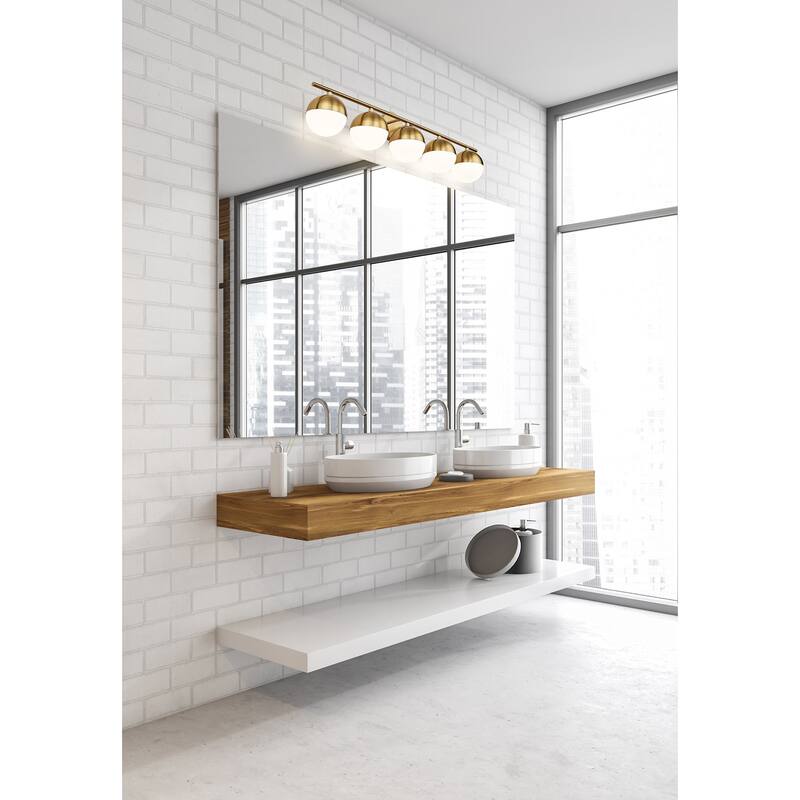 Z-Lite 7517-5V Realm Sphere 5 Light 40" Wide Vanity Light