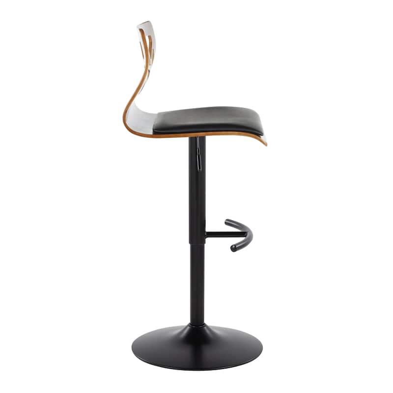 Carson Carrington Sala Adjustable Bar Stool with Rounded T Footrest (Set of 2)