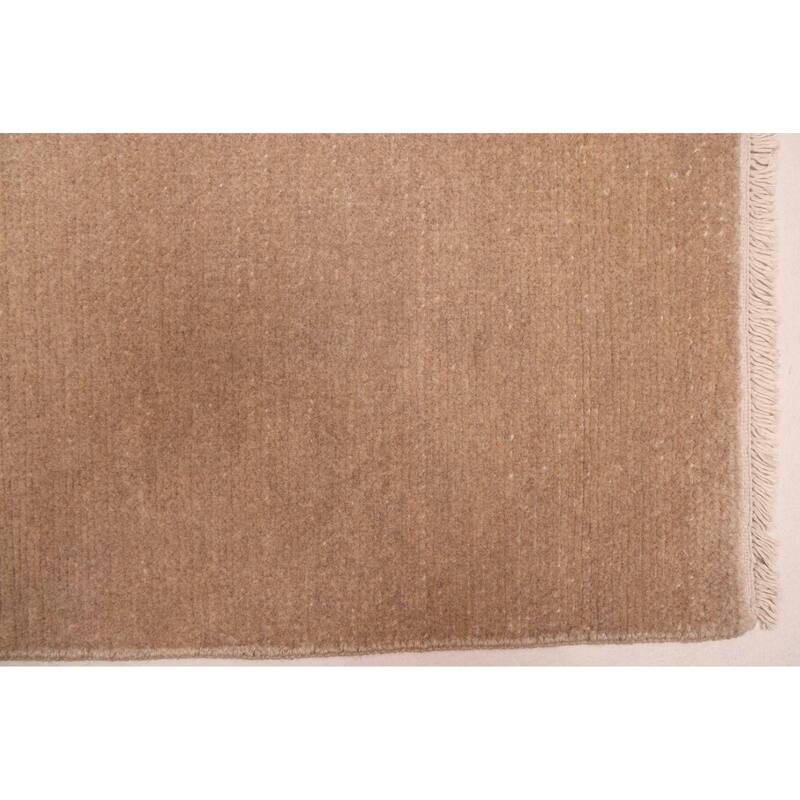 ECARPETGALLERY Hand-knotted Mystique Brown Wool Rug - 8'1 x 9'10