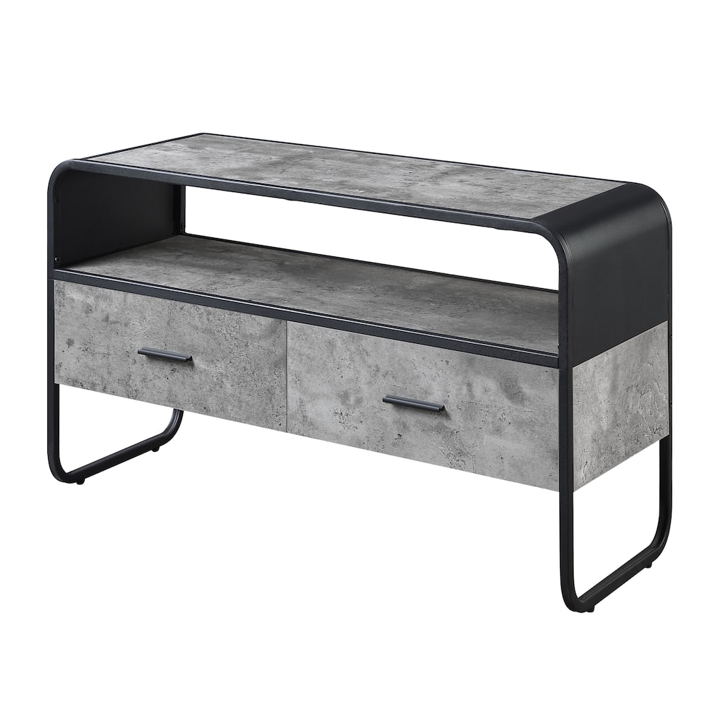 Multifunctional 2-drawer TV Stand Spacious Storage Space