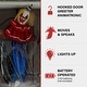 preview thumbnail 2 of 11, Haunted Hill Farm Wiggles the Animatronic Twisting, Talking Clown Greeter with Folding Door Hook for Scary Halloween Decoration