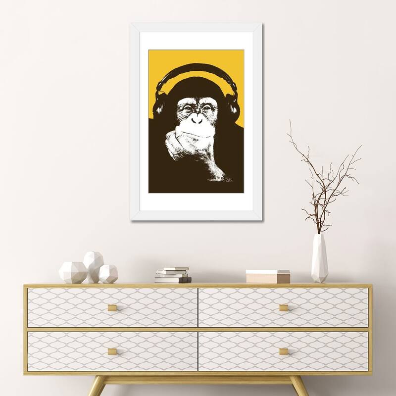 iCanvas "Headphone Monkey" by Steez