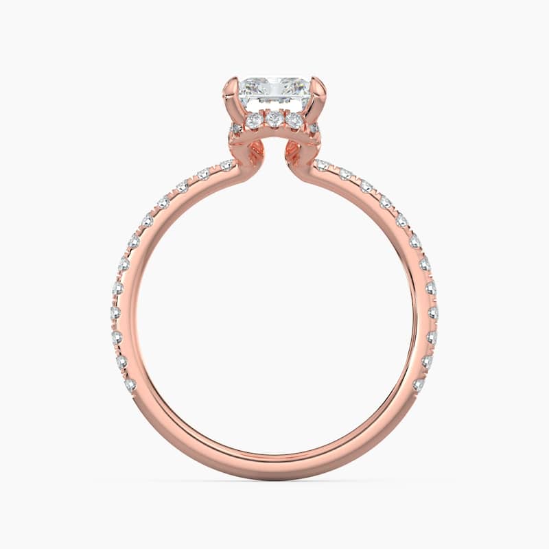 Auriya 14k Gold Radiant Lab Grown Unique Loop Diamond Halo Engagement Ring 1.00 to 5.00 ct. tw. (F-G, VS)