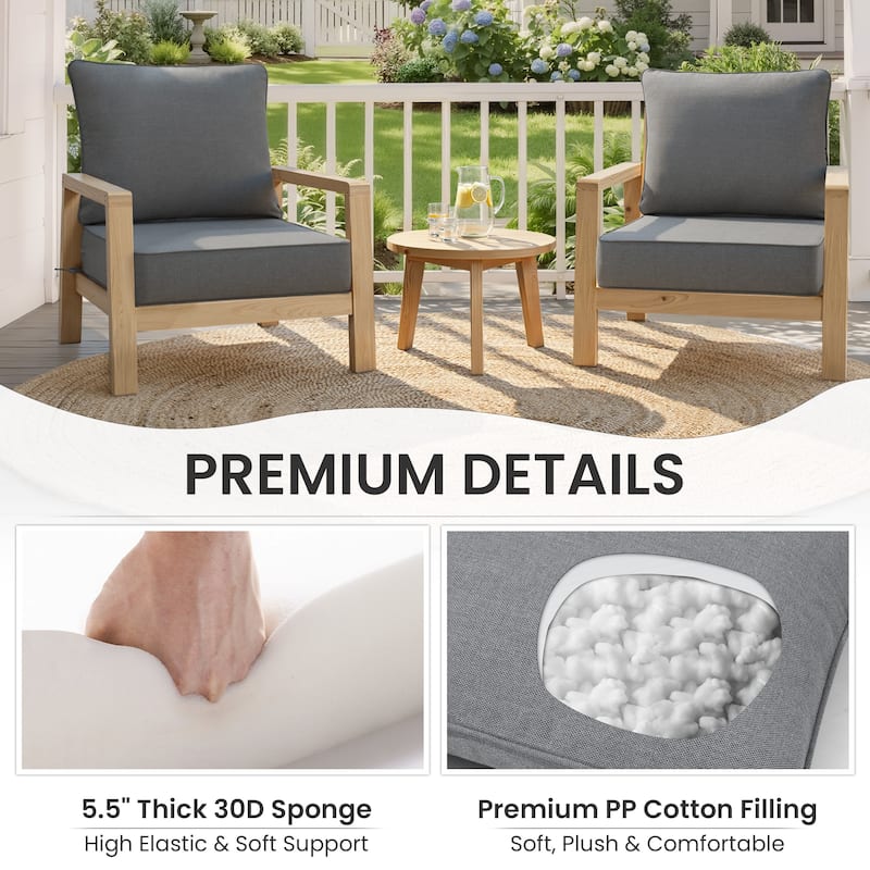 Crestlive Products Outdoor Premium Deep Seat Cushion Set