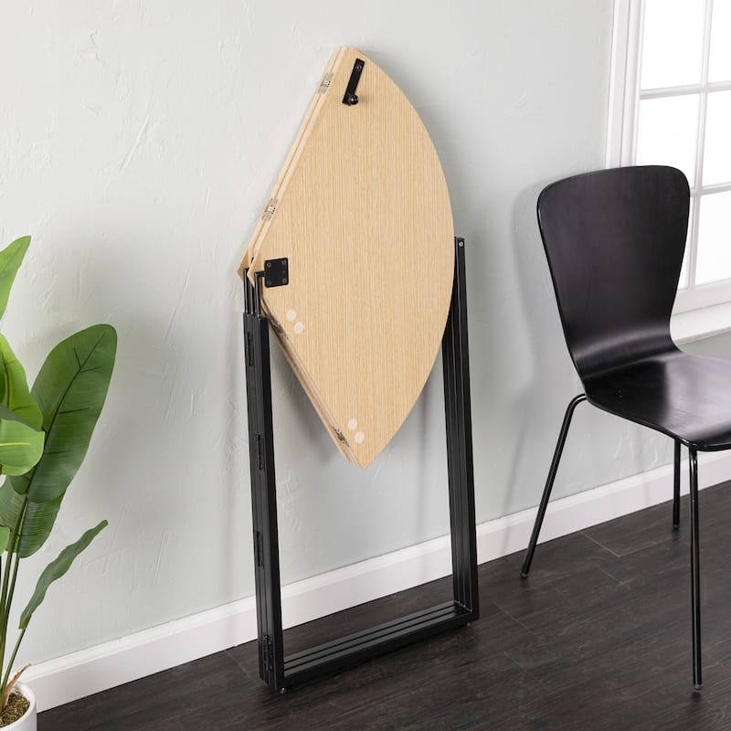 SEI Furniture Landon Round Folding Dining Table