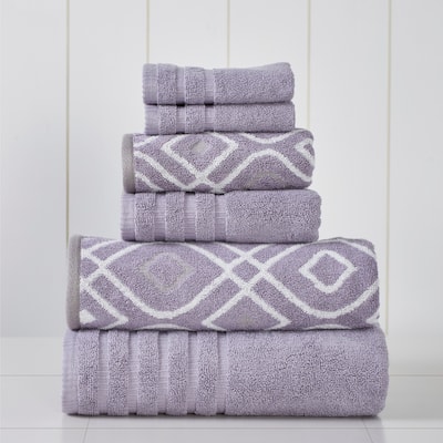 Modern Threads 6-Piece Yarn Dyed Oxford Towel Set