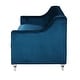 preview thumbnail 4 of 4, Chic Home Berry Velvet Round Acrylic Feet Sofa, Blue