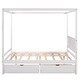preview thumbnail 7 of 16, Full Size Canopy Platform Bed with Two Drawers - Modern Design, Storage Drawers, Suitable for Curtains