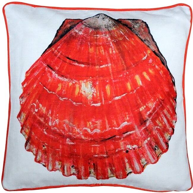 Big Island Bay Scallop Throw Pillow - Cover Only