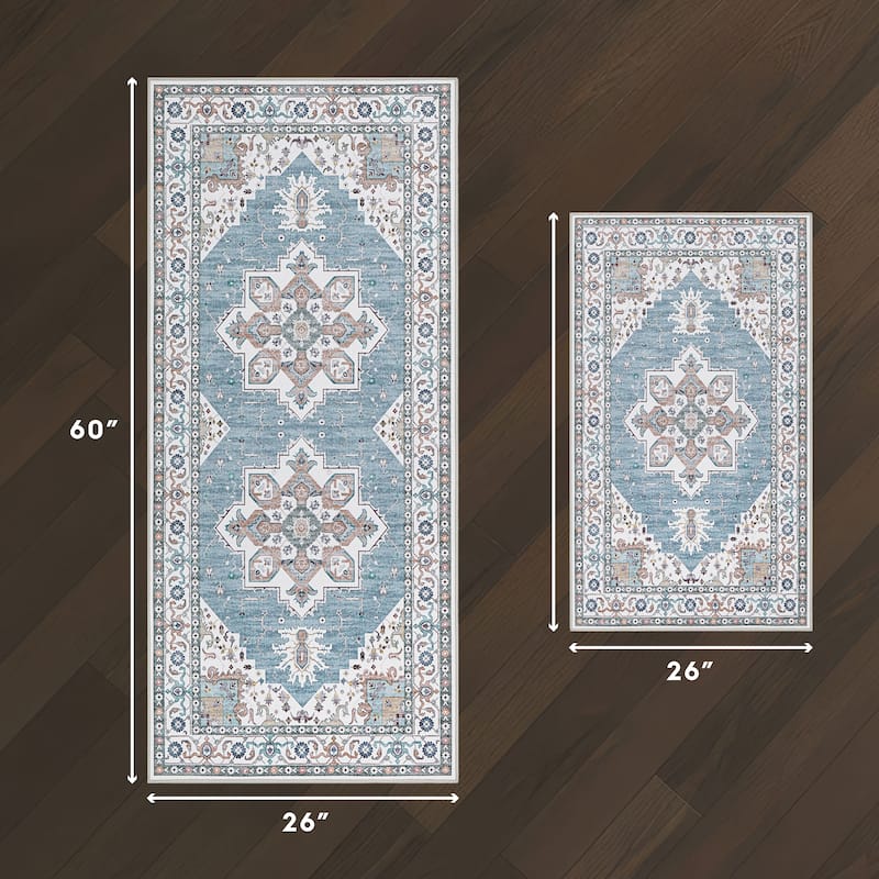 Laura Ashley Imagine Printed Chenille Washable Non-Slip Rugs