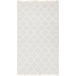 Hand-Woven Tegan Moroccan Trellis Reversible Area Rug