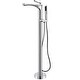 preview thumbnail 1 of 6, SevenFalls 8047 Single Handle Floor Mounted Tub Filler with Handheld Shower Polished Chrome